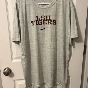 Nike Light Gray LSU Tigers Short Sleeve Tee